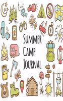 Summer Camp Journal: Camping Journal Travel Activity Planner Notebook - RV Logbook Hiking Checklist Keepsake Memories For Kids Boys Girls Adults Family- 8x10 120 Pages W