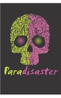 Skull Paradisaster Notebook Journal: Skull Paradisaster Notebook Journal Gift Dot Grid 6 x 9 120 Pages