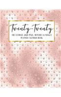 Twenty - Twenty The Ultimate 2020 Pixel Monthly & Weekly Planner Calendar Book: Rose Blush Glam - 13 Month - December 2019 - December 2020 - 8.5 x 11" Large - Organizer - Home - Family - Work - School - Mom - Bridal Gift