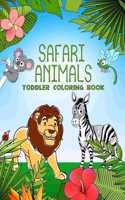 Safari Animals Toddler Coloring Book