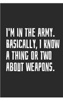 I'm in the Army. Basically, I Know a Thing or Two about Weapons