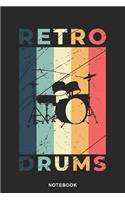 Drumset Instrument Art Graphic Notebook