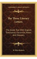 Three Literary Letters