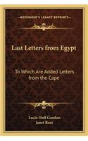 Last Letters from Egypt