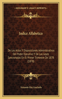 Indice Alfabetico