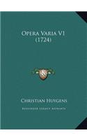 Opera Varia V1 (1724)