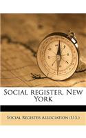 Social Register, New York Volume XXV, No. 1