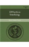 Effective Teaching