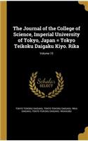 Journal of the College of Science, Imperial University of Tokyo, Japan = Tokyo Teikoku Daigaku Kiyo. Rika; Volume 15