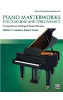 Piano Masterworks for Teaching and Performance, Vol 1