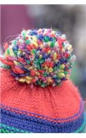 Colorful Pom Pom on a Knitted Winter Hat Journal: 150 Page Lined Notebook/Diary
