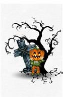 Jack-O-Lantern Scarecrow Notebook: 150 Page Notebook Journal Diary