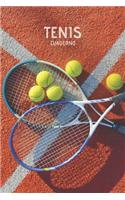 Tenis Cuaderno: Cuaderno Lineado Entrenadora de Tenis Padel