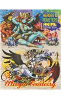 Magic Fantasy Anime Coloring Book