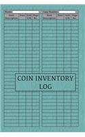 Coin Inventory Log: Logbook For Cataloguing Coin Collections - Gift or Present For Collectors 120 Pages