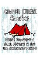 Family Camping Journal: Perfect RV Journal/Camping Diary or Gift for Campers: Over 120 Pages with Prompts for Writing: Capture Memories, Camping, Gift for Campers or Hikers