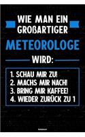 Wie man ein großartiger Meteorologe wird: Notizbuch: Meteorologe Journal DIN A5 liniert 120 Seiten Geschenk