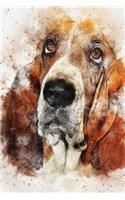 Basset Hound Journal: Blank Lined Journal 6x9 110 Pages - gift for graduation, for adults, for entrepeneur, for women, for men