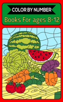 Color By Number Books For ages 8-12: 50 Unique Color By Number Design for drawing and coloring Stress Relieving Designs for Adults Relaxation Creative haven color by number Books