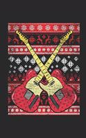 Christmas Sweater - Guitar: Small Lined Notebook (6 X 9 -120 Pages) - Ugly Christmas Gift and Holiday Planner For Women, Men, Teens And Kids