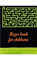 Mazes book for childrens