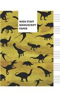 Wide Staff Manuscript Paper