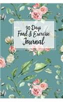 90 Days Food and Exercise journal