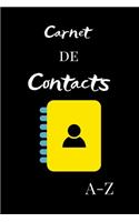 Carnet de Contacts: Répertoire Téléphonique Alphabétique Cahier Petit Format 15,24x22,86cm 151 Pages à Remplir avec Sommaire Cahier de notes ligné