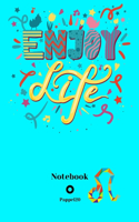 Dot Grid Notebook Leo Sign Cover Color Aqua 160 pages 6x9-Inches