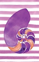 Ocean Purple Sea Shell Watercolor Journal