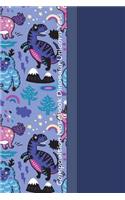Composition Notebook Dinosaur Unicorn Yeti: Cool Dinosaur Unicorn Yeti Pattern 6 X 9 College Ruled Paper Notebook, Appreciation, Quote Journal, Diary Unique Inspirational Gift for Friend or Te