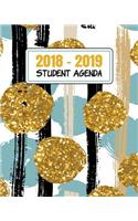 2018-2019 Student Agenda: Daily, Weekly, and Monthly Calendar Planner and Organizer for Students for the Academic Year 2018-2019 (8x10) V6