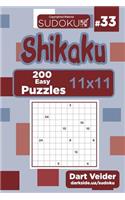 Sudoku Shikaku - 200 Easy Puzzles 11x11 (Volume 33)