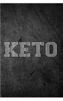 Keto: Funny Ketogenic Diet Journal: Blank Lined Notebook For Weight Loss To Write Notes & Writing