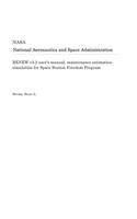 Renew V3.2 User's Manual, Maintenance Estimation Simulation for Space Station Freedom Program
