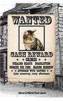 Siberian Cat Wanted Poster Journal