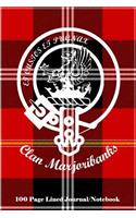 Clan Marjoribanks 100 Page Lined Journal/Notebook