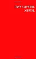 Draw And Write Journal: Red Cover
