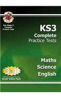 KS3 Complete Practice Tests - Maths, Science & English