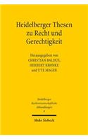 Heidelberger Thesen Zu Recht Und Gerechtigkeit
