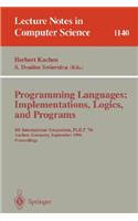 Programming Languages: Implementations, Logics, and Programs: 8th International Symposium, Plilp '96, Aachen, Germany, September 24 - 27, 1996. Proceedings