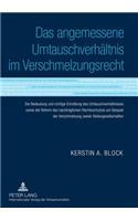 Das Angemessene Umtauschverhaeltnis Im Verschmelzungsrecht