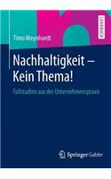 Nachhaltigkeit - Kein Thema!