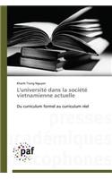 L'Université Dans La Société Vietnamienne Actuelle