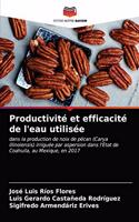 Productivité et efficacité de l'eau utilisée