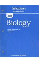 Holt Biology: Assessments, Spanish