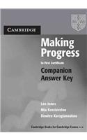 Making Progress to First Certificate Companion Answer Key