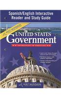 Holt McDougal United States Government: Principles in Practice: Spanish/English Interactive Reader and Study Guide
