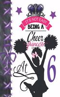 It's Not Easy Being A Cheer Princess At 6: Rule School Cheerleading Blank Doodling & Drawing Art Book Sketchbook Journal For Girls