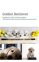 Golden Retriever Tagebuch voller Erinnerungen: 120 Seiten liniert in ca. A5 Softcover - Perfekt als Notizbuch für alle kleinen Hundebesitzer, Hundeliebhaber zum Hundetraining